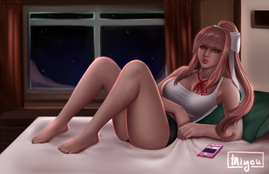 DDLC Monica in bed