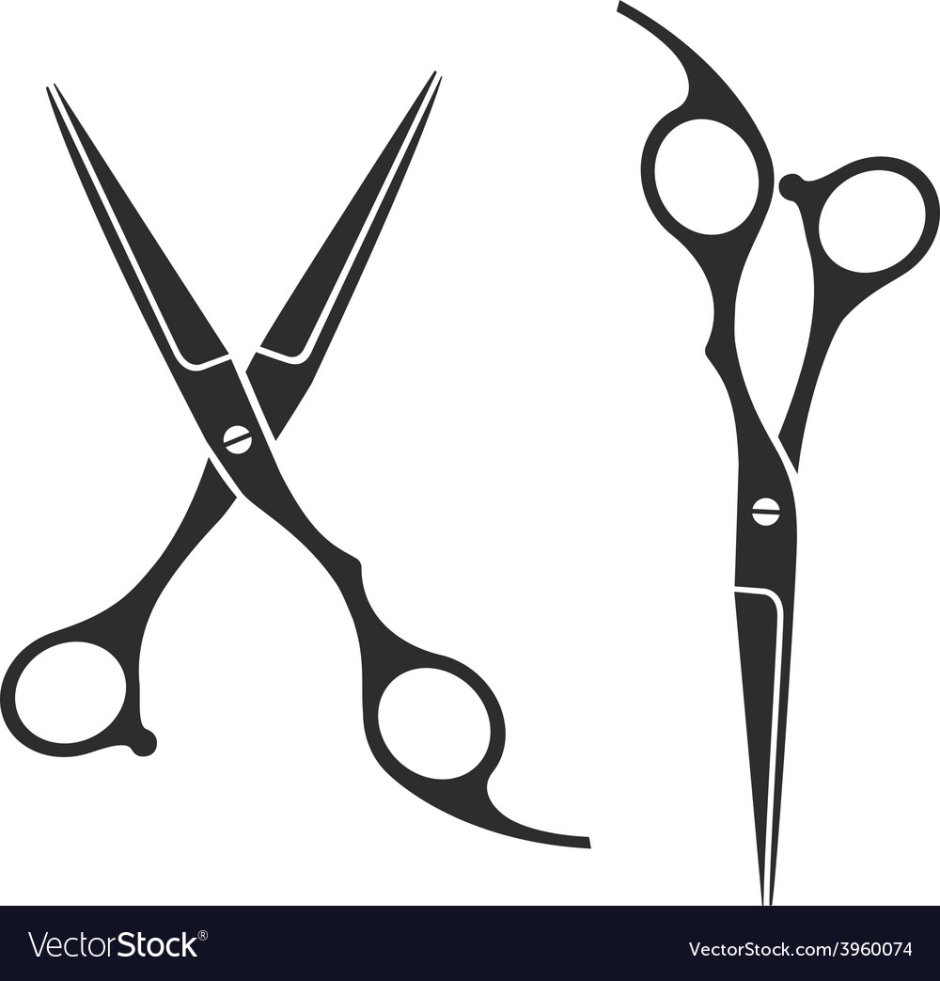 Scissors hairdressing silhouette