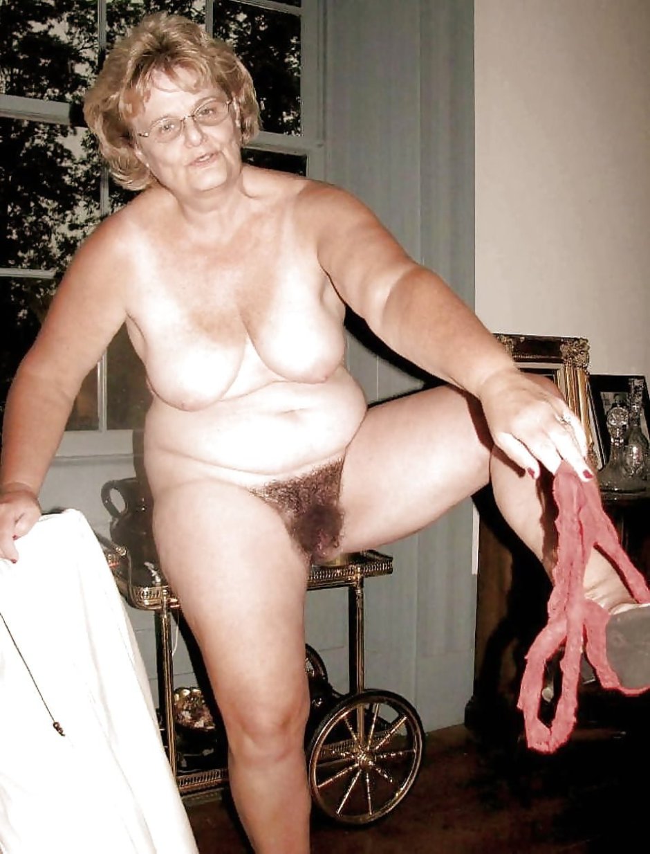 Naked hairy old women