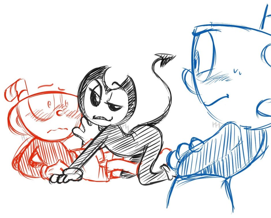 Bendy and ink machine Boris and Alice