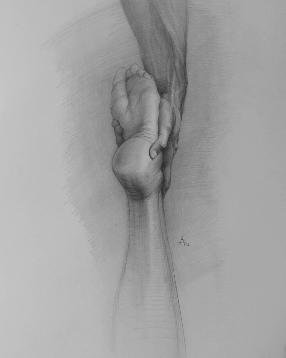 The girl's body is drawing