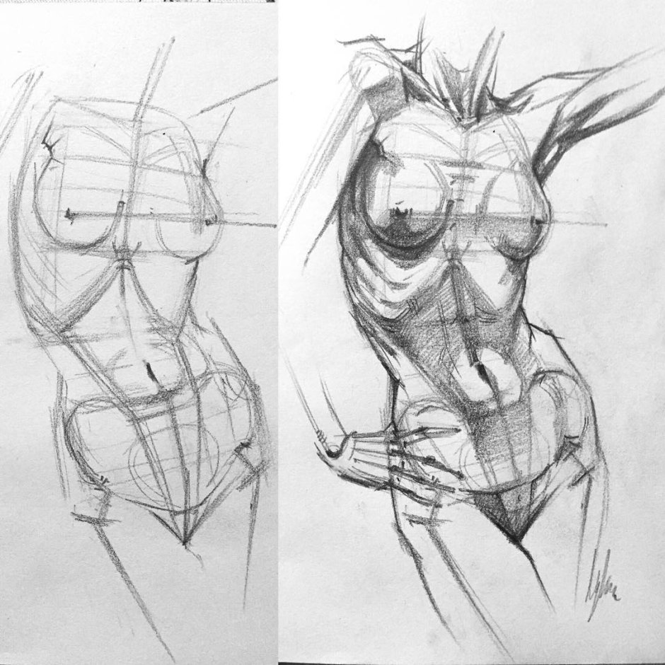Beautiful girl drawing