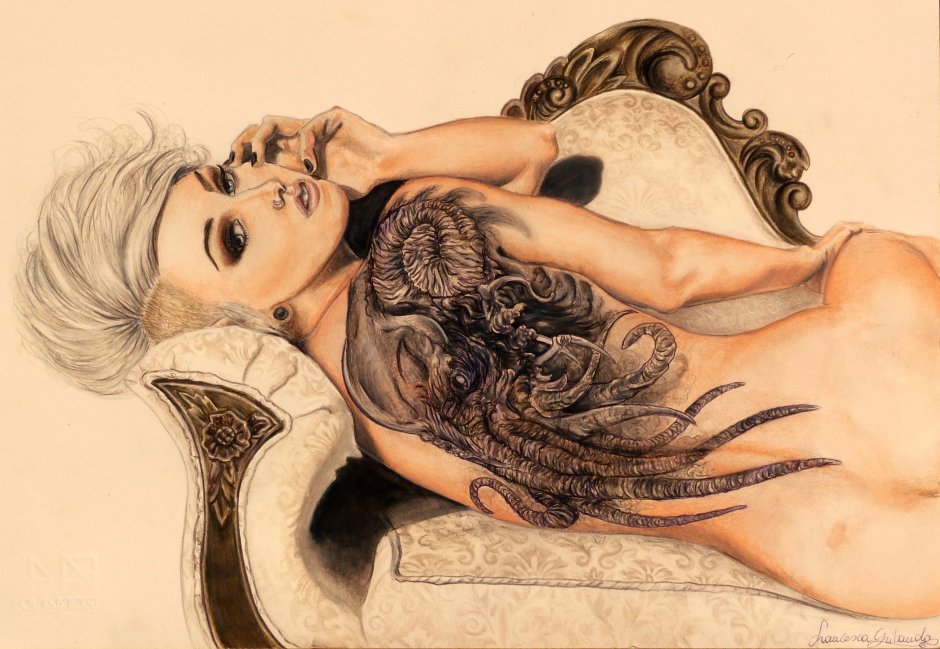 Marilyn Monroe and Audrey Hepburn Tattoo