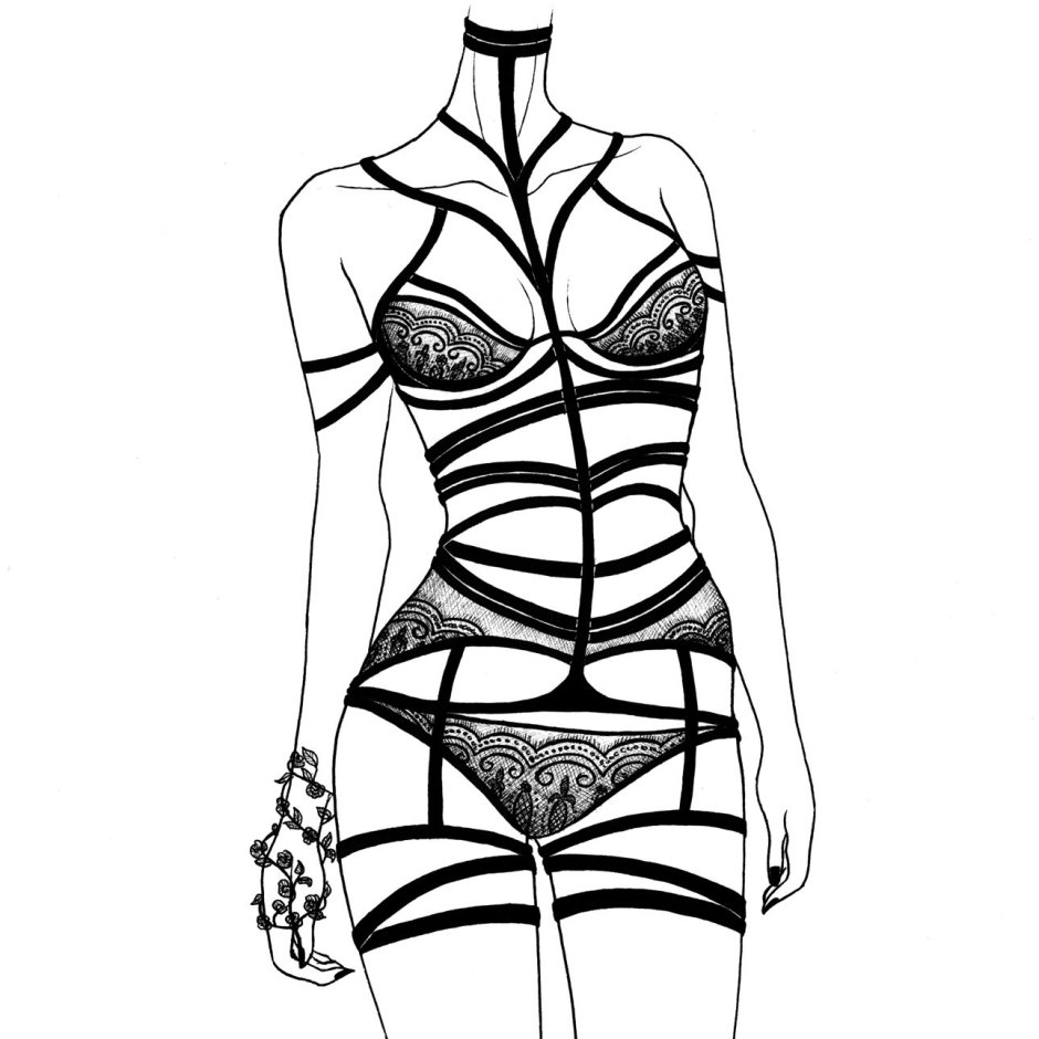 Waist drawing