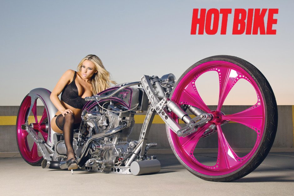 Girl on Harley Davidson