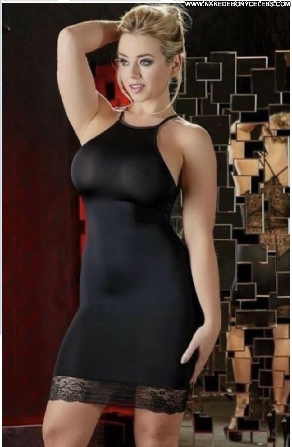 Kagney Linn Karter in a dress