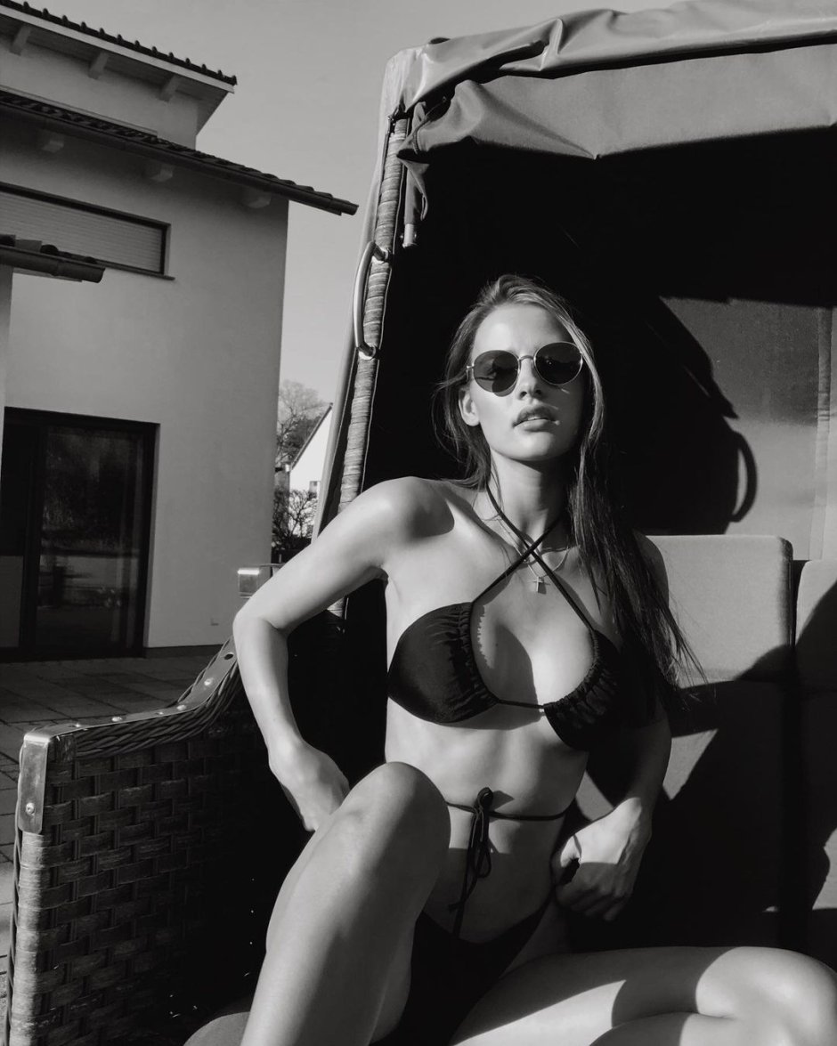 Celine Peschek in a swimsuit