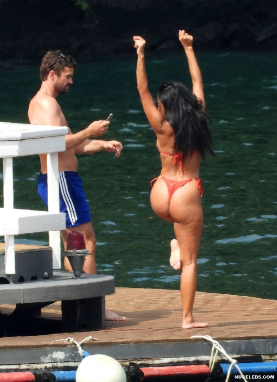 Nicole Sherzinger in a swimsuit