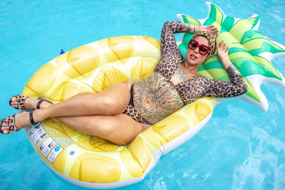 Daniel Kolby in a swimsuit