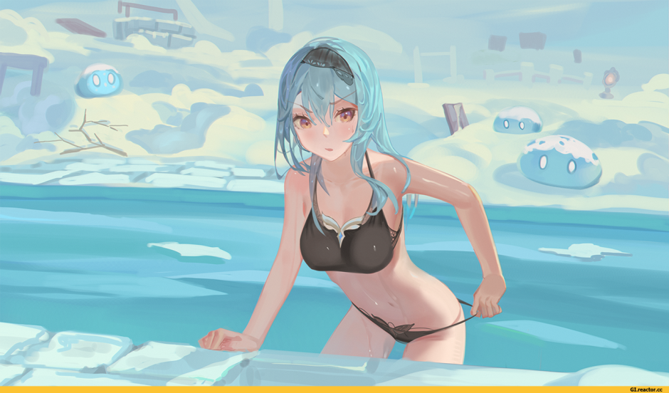 Alice Isaaz in a swimsuit