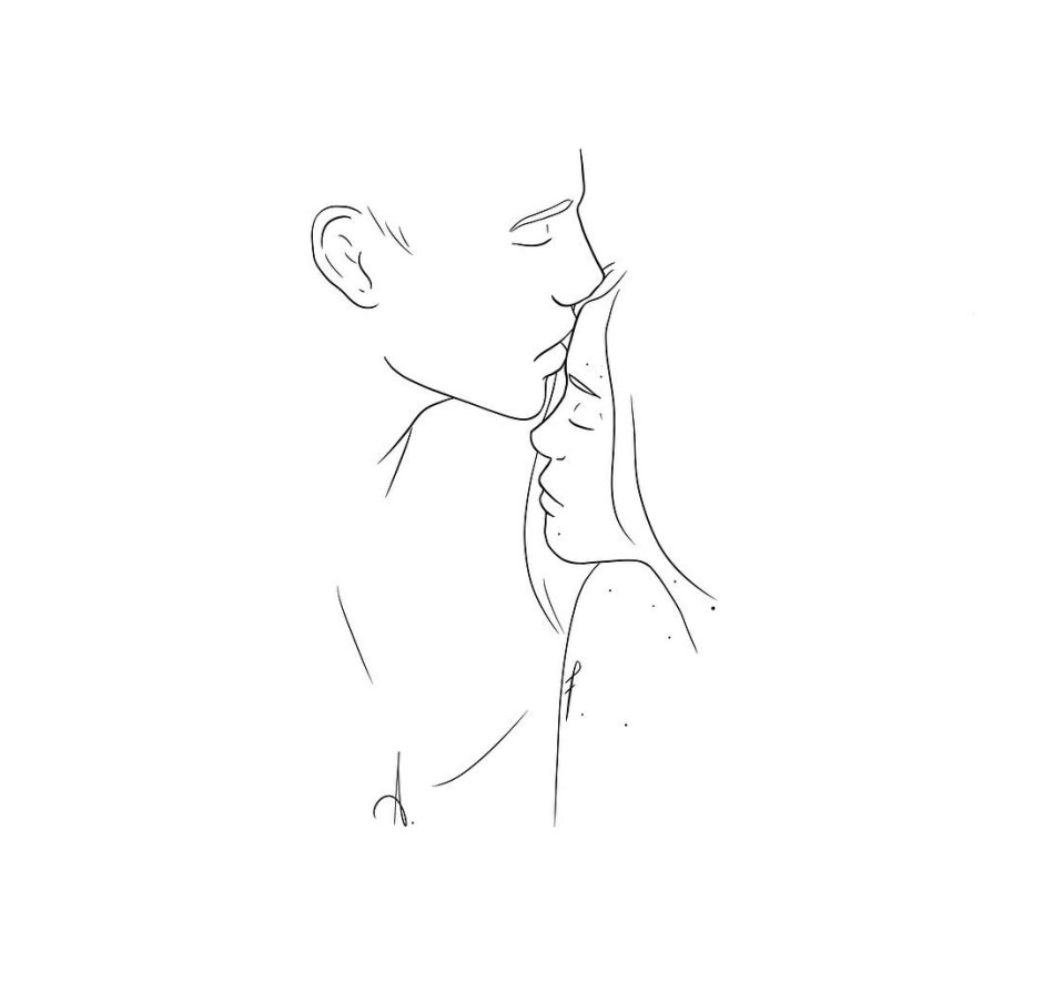 The buttocks with a pencil