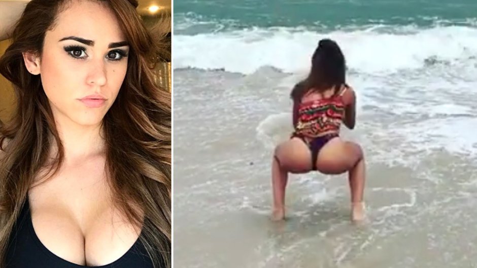 Yanet Garcia in a dress