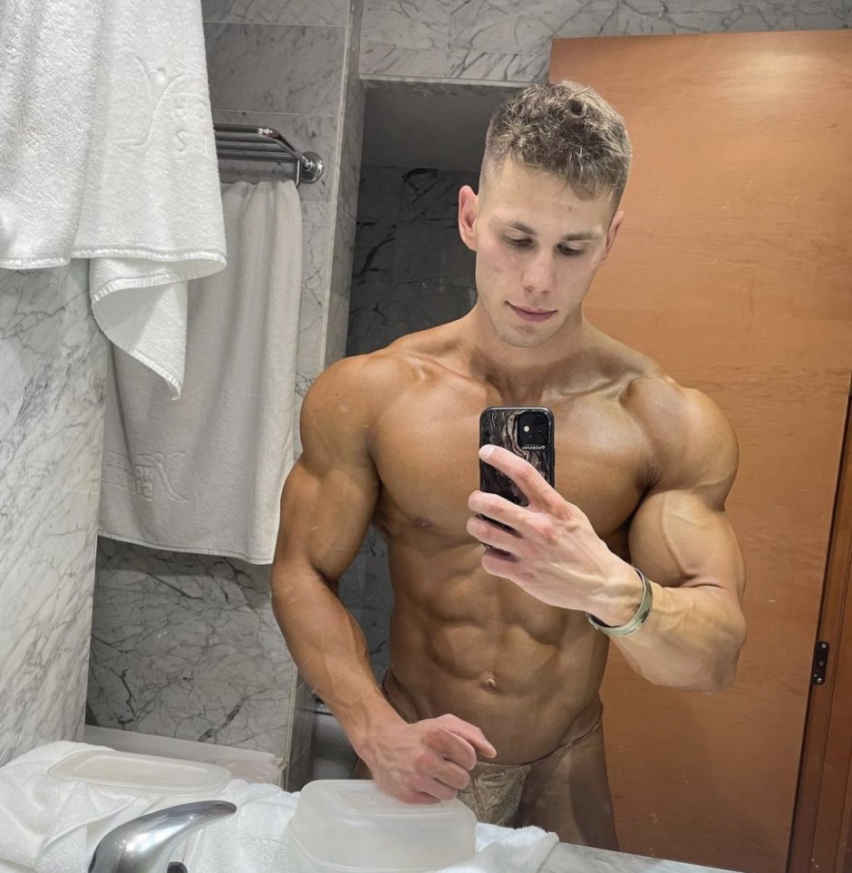 Jock with big muscles
