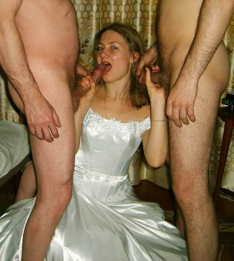 Amature Bride Porn - Bride Threesome - 72 porn photo