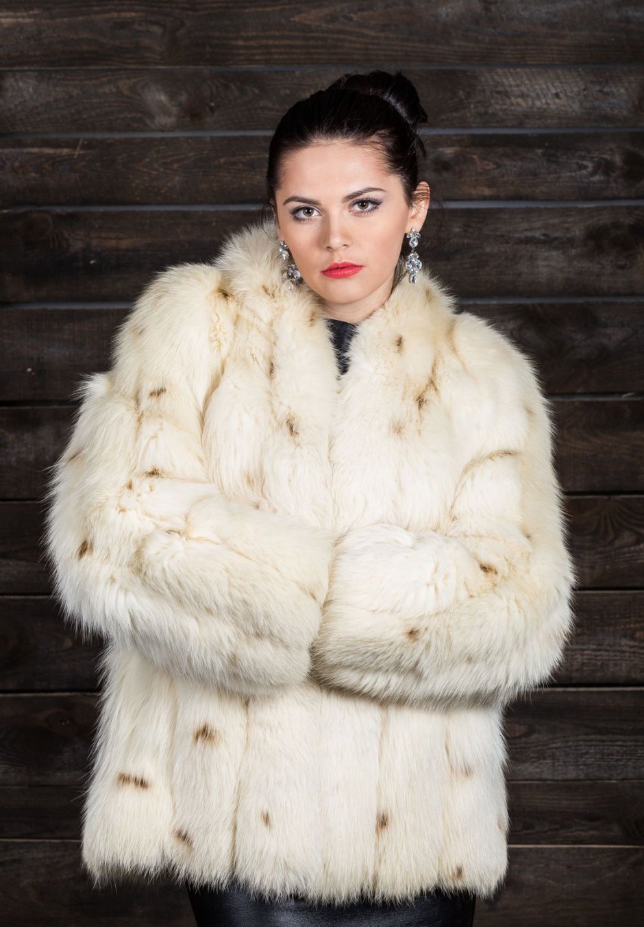 Lady in furs art