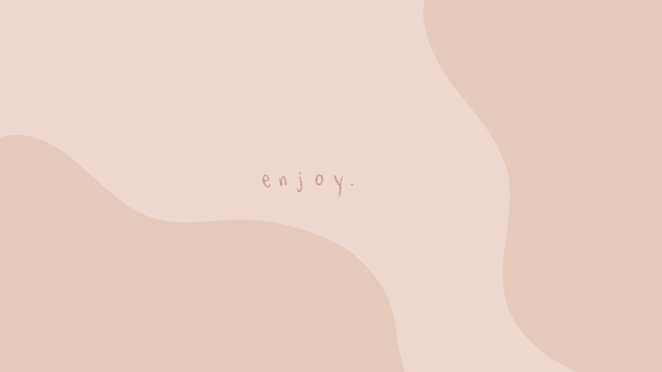 Aesthetic wallpaper on laptop beige