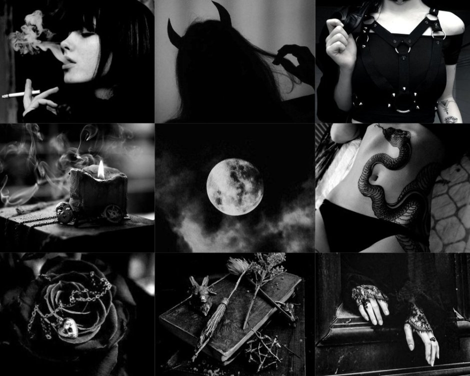 Aesthetics in black white style