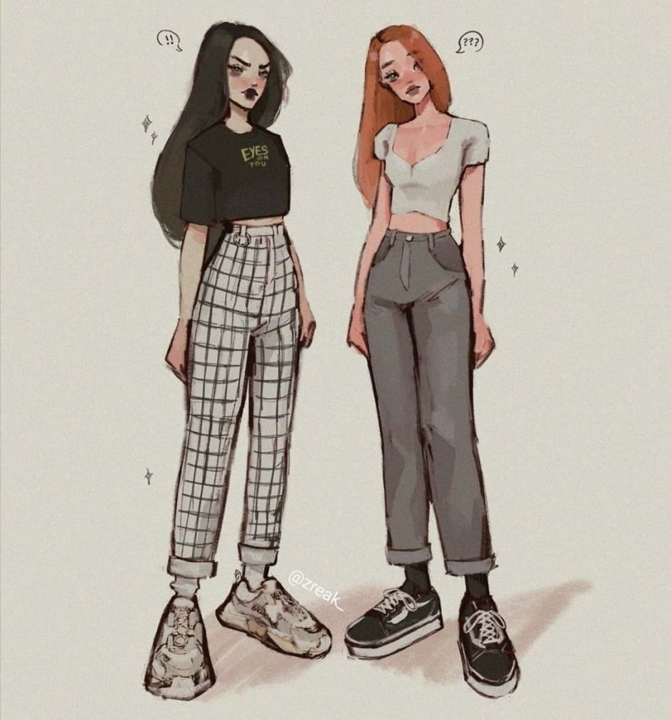 Clothing for drawing modern