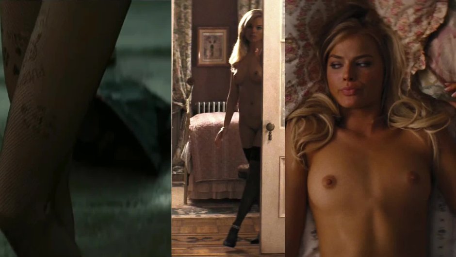 Margot Robbie Wolf with Wall Street 18 Naked