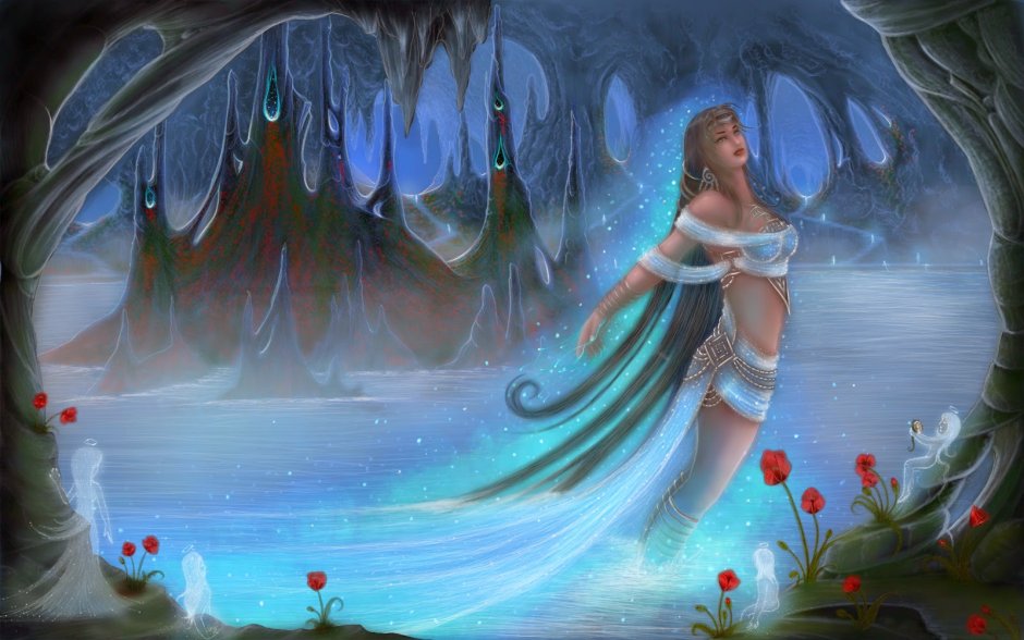 River of oblivion in the kingdom of Hades