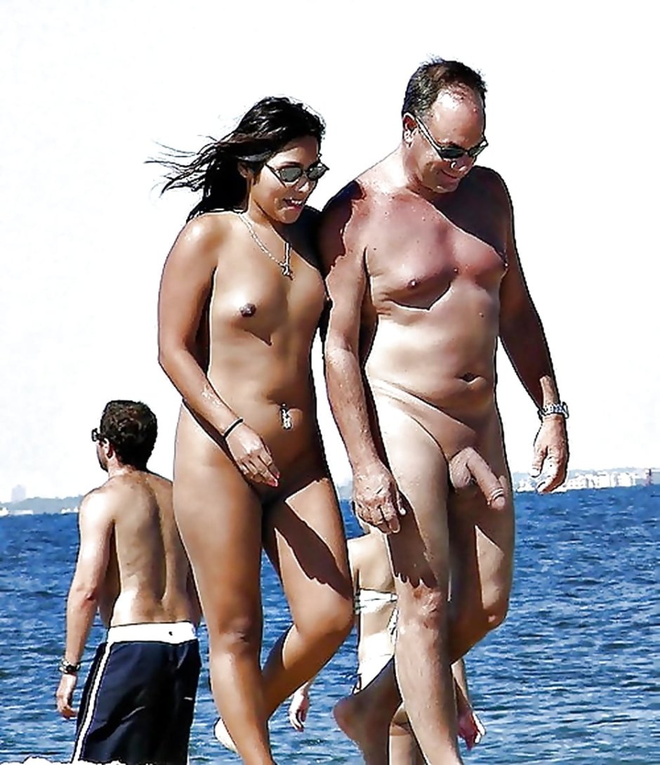 Erection on a nudic beach