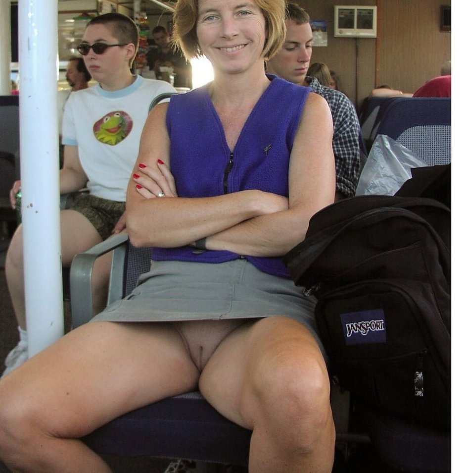 Young girl without panties