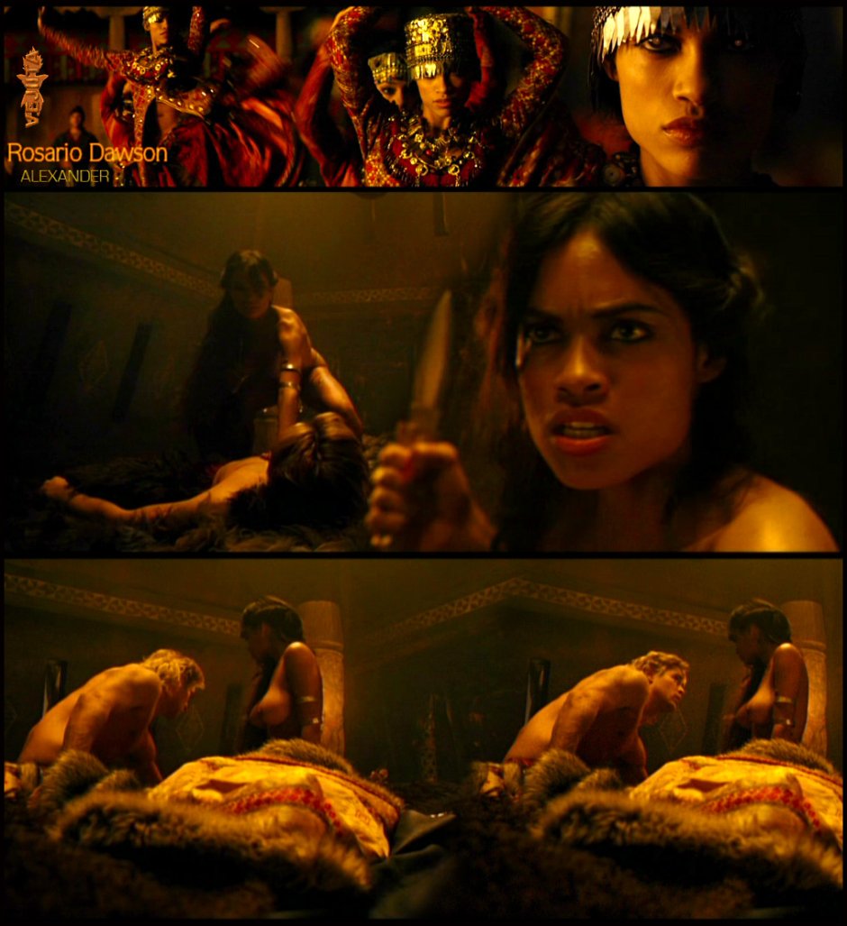 Rosario Dawson naked in the cinema