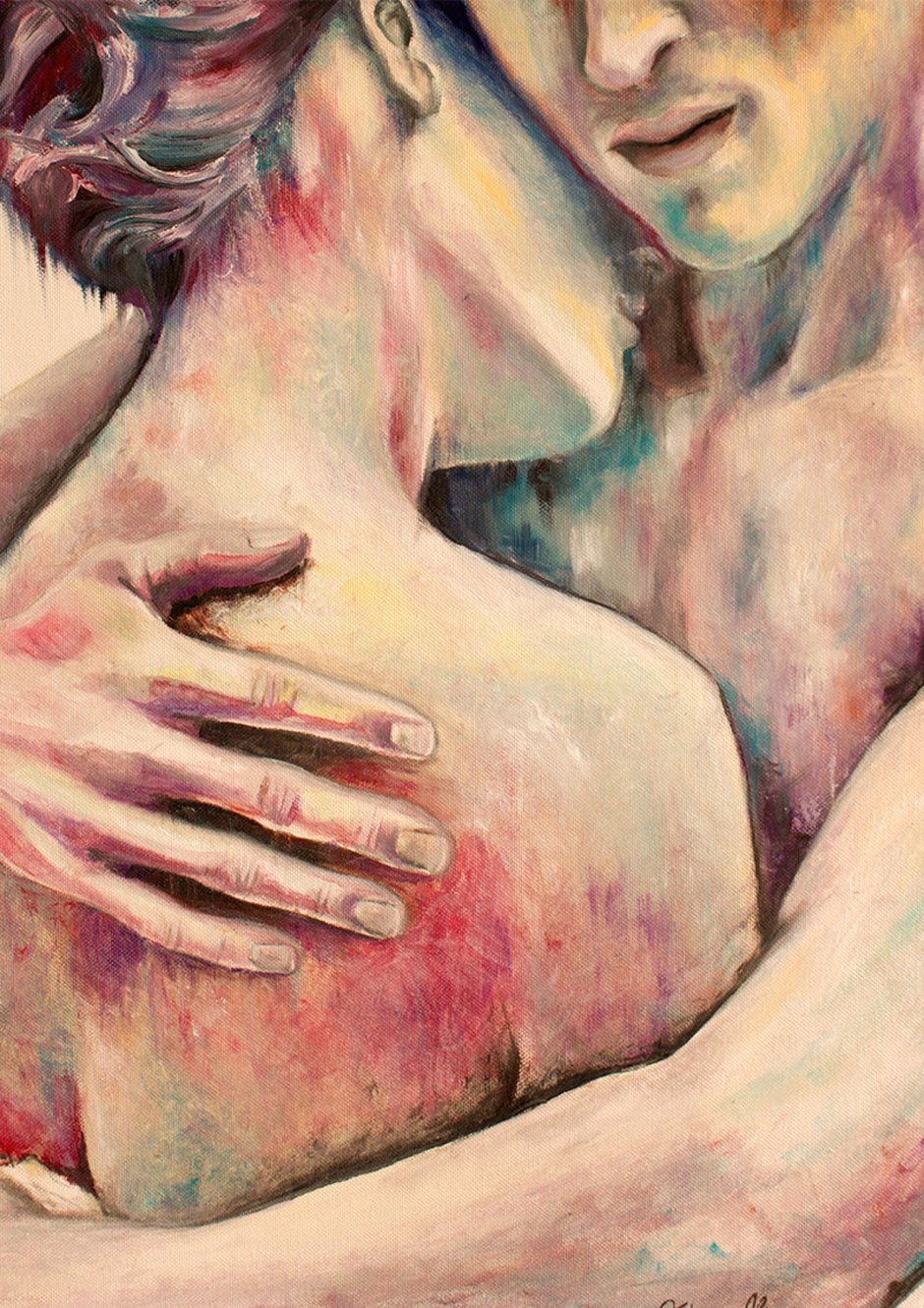 Man and woman watercolor