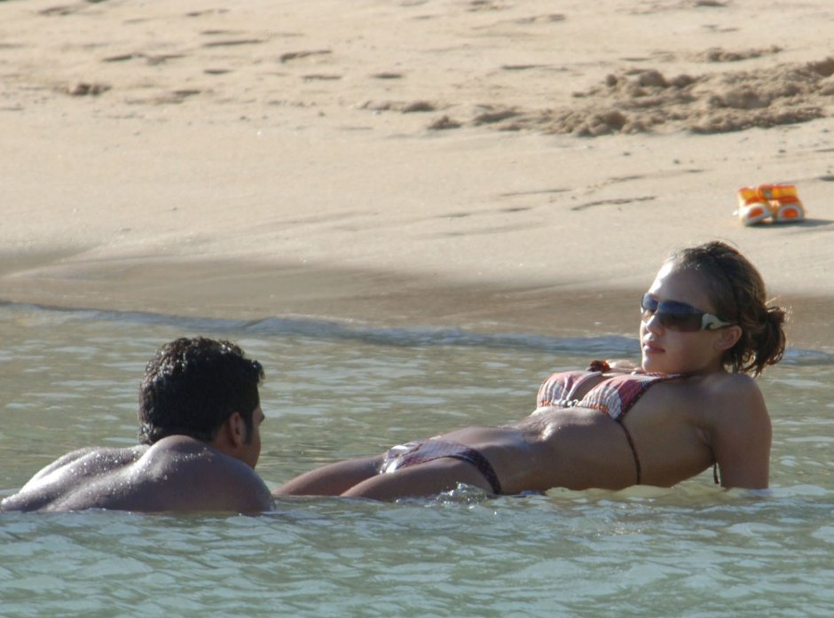 Jessica Alba at sea