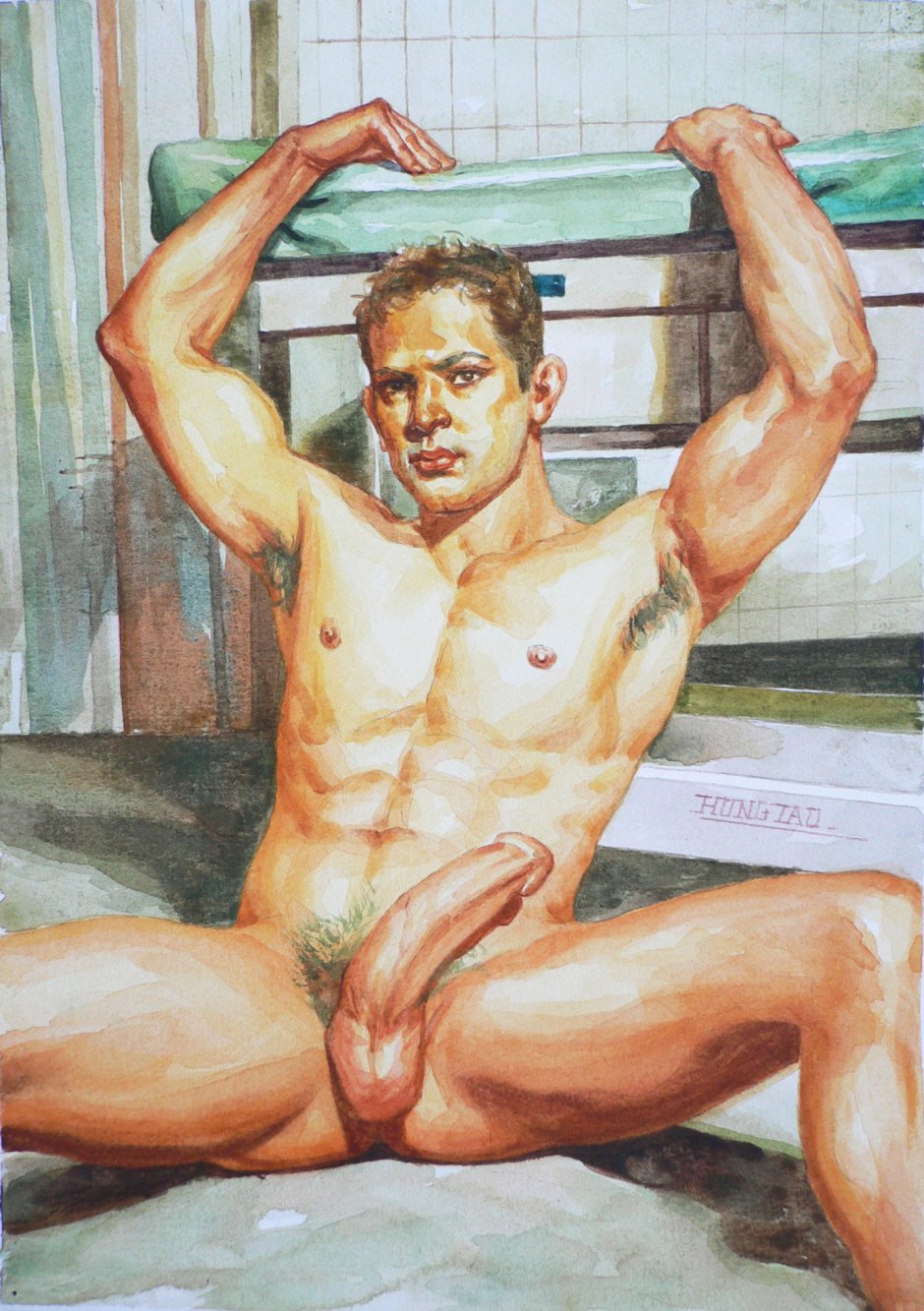 Beautiful naked guys pose
