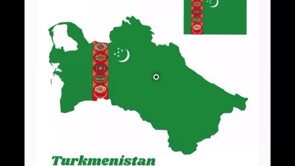 Turkmenistan Kaarat and Flag