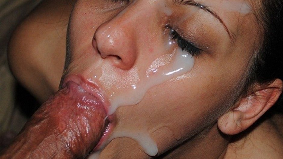 Cums in the mouth of two girls