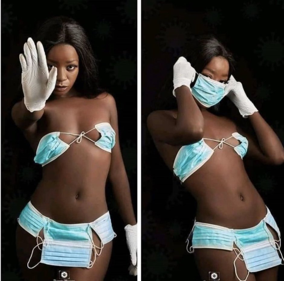 Medical masks swimsuit