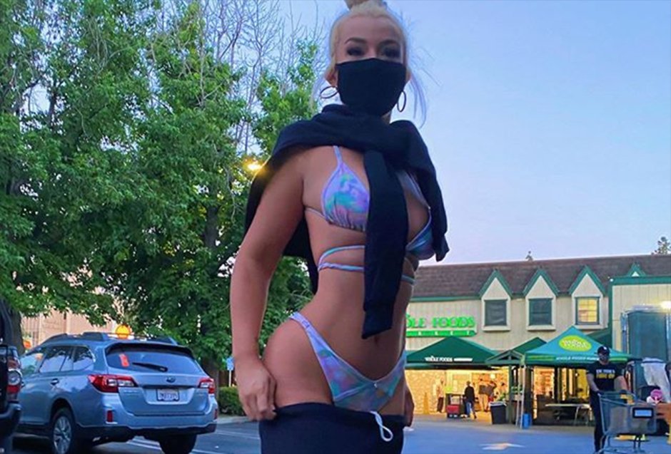 Medical masks swimsuit