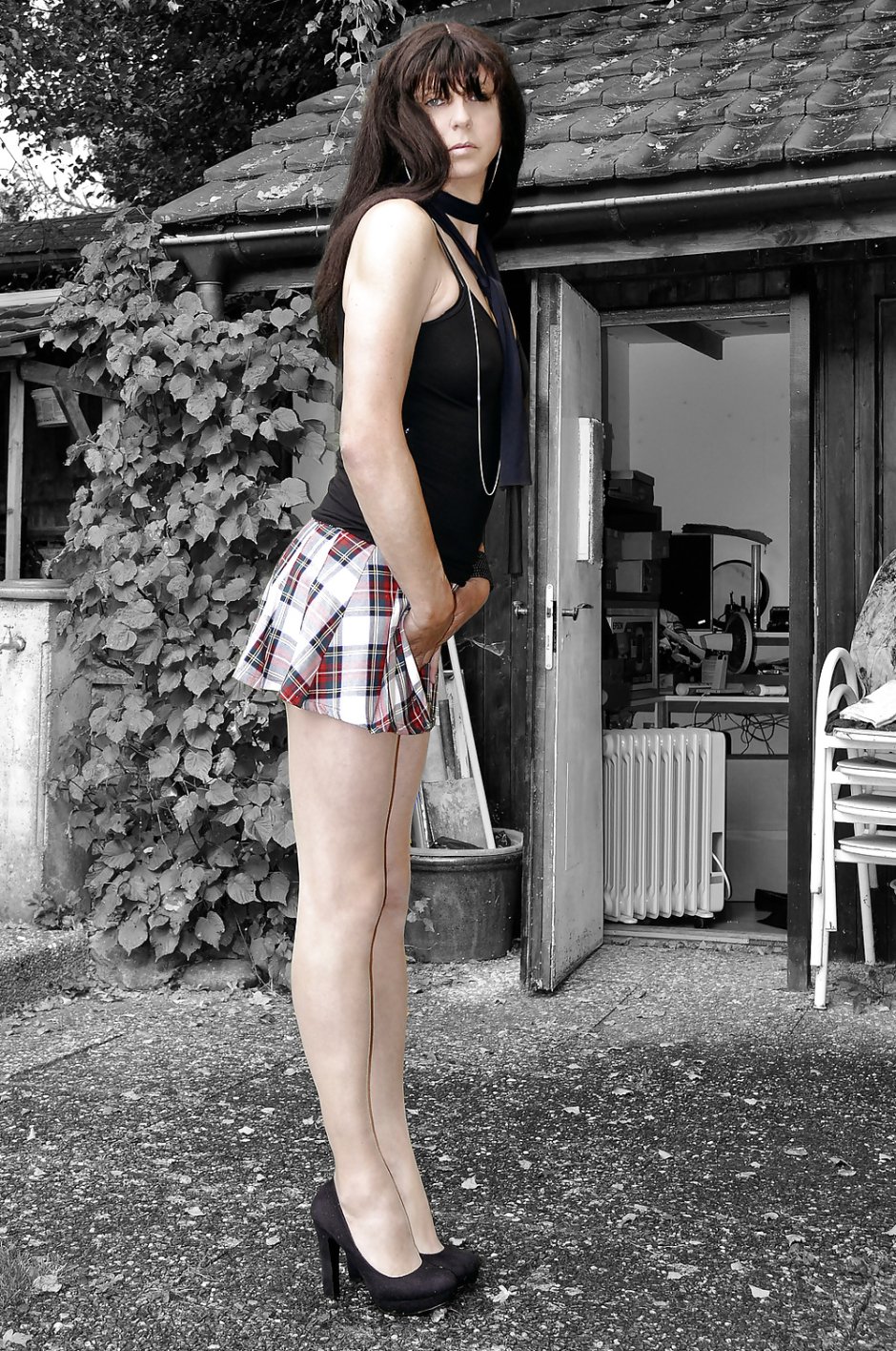 Transvestites in stockings and tights