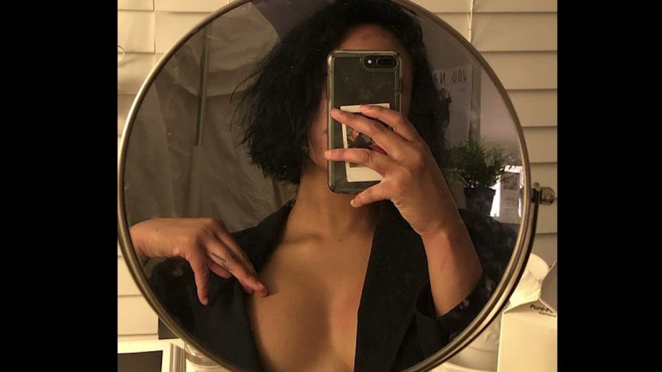 Selfie girl in the mirror