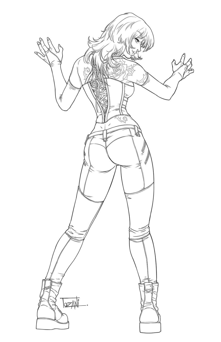 Drawing erotic comics