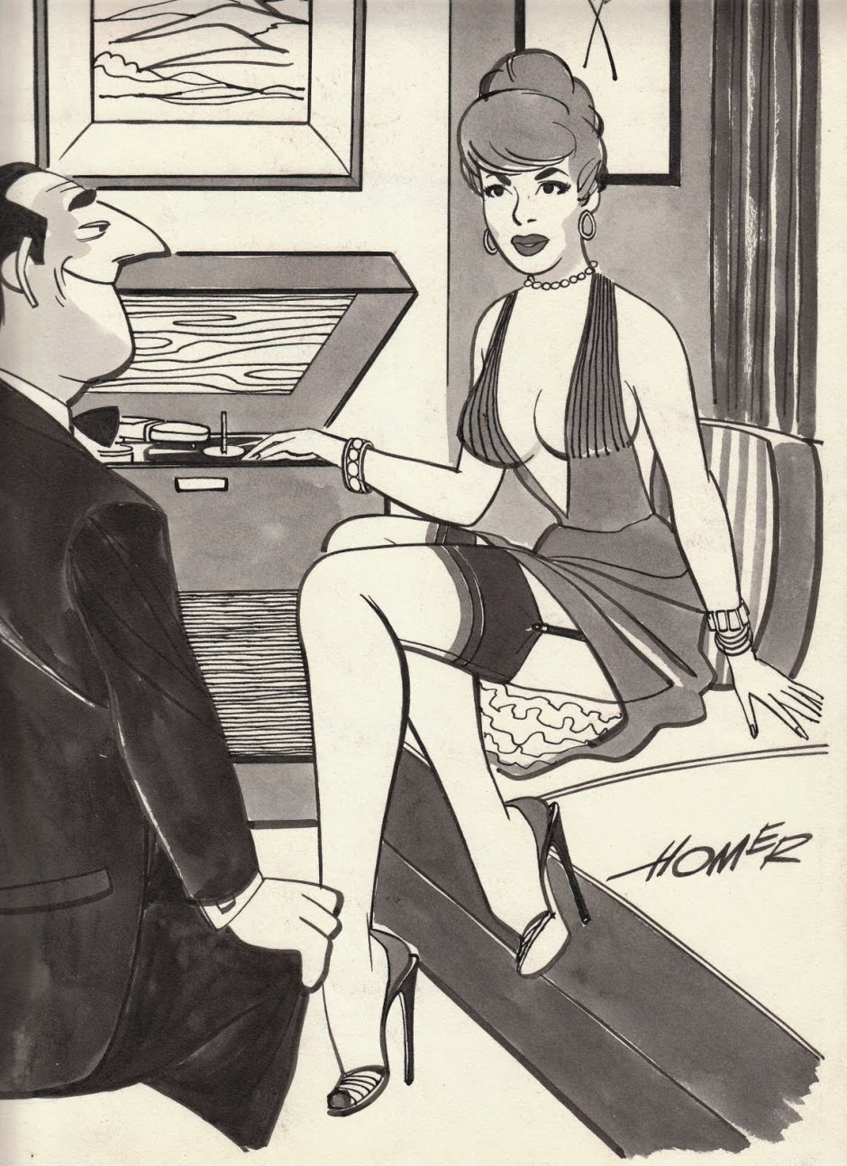 Pin-up girls in bikini
