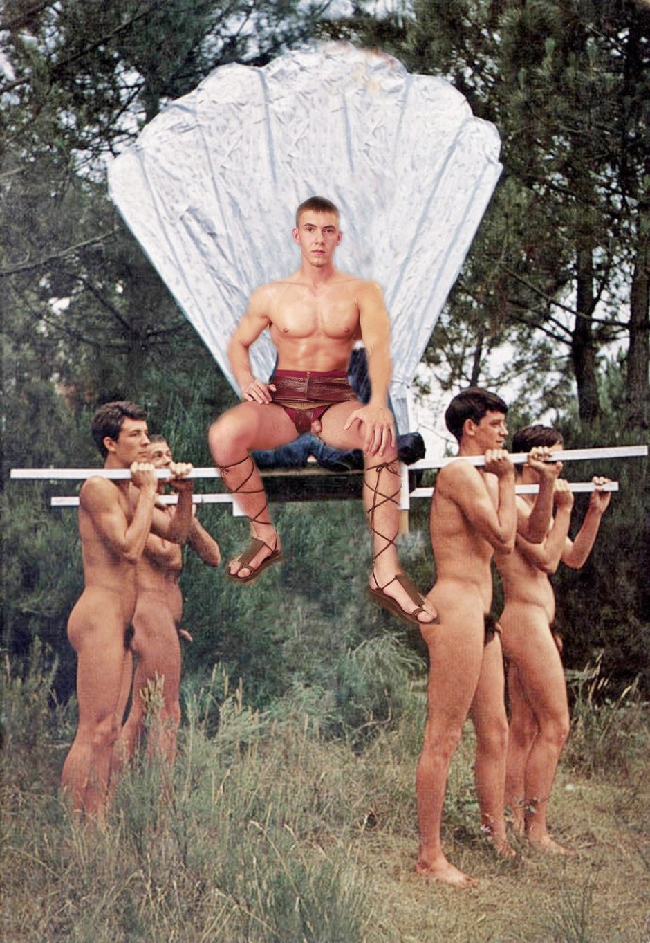 Beauty contest "Miss Koversad" nude