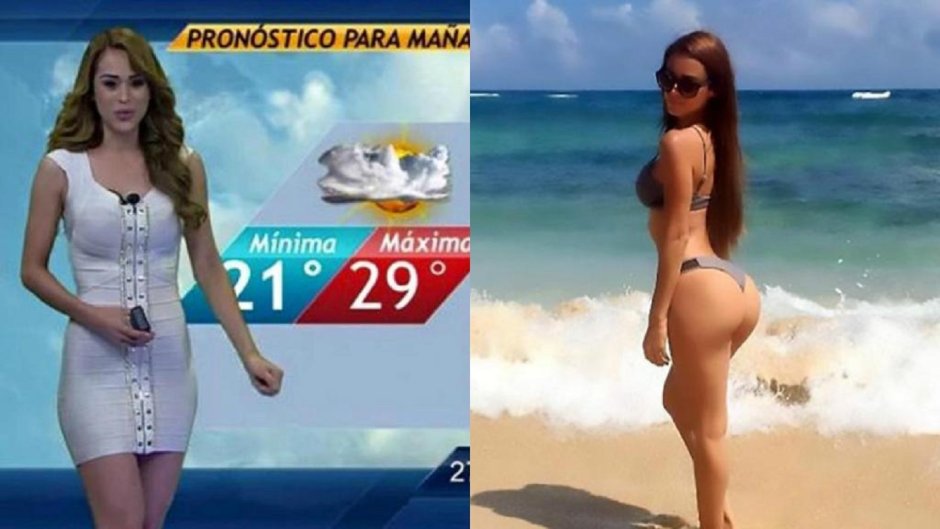 Yann Garcia TV presenter boobs