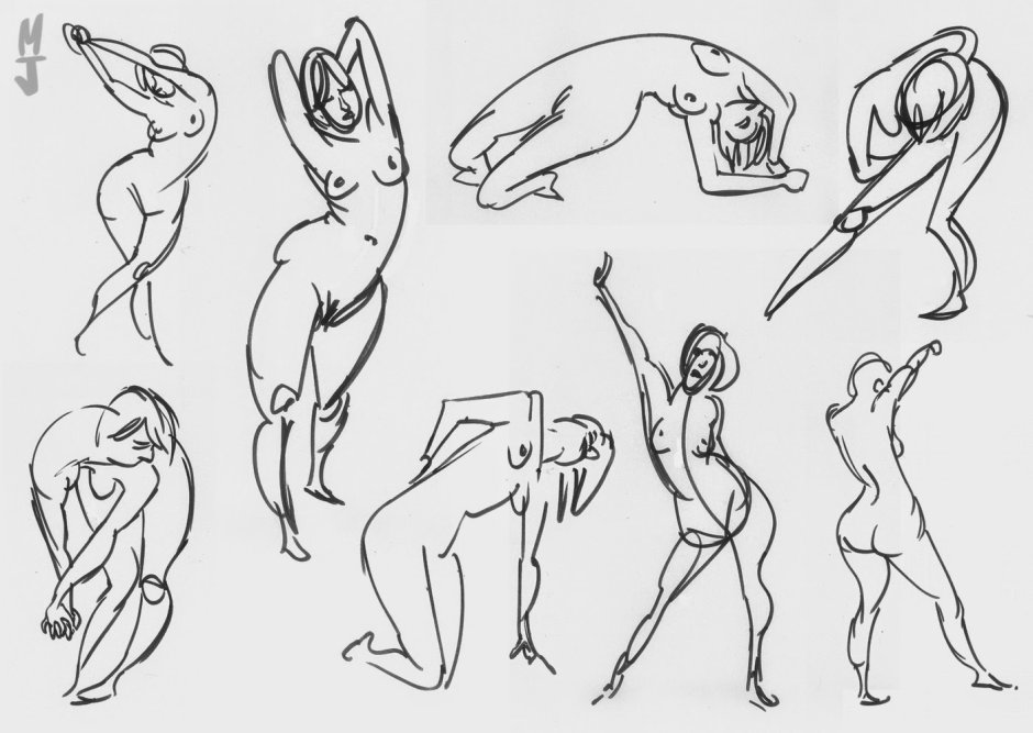 Dynamic poses for artists