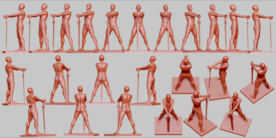 Pose for a photo shoot standing