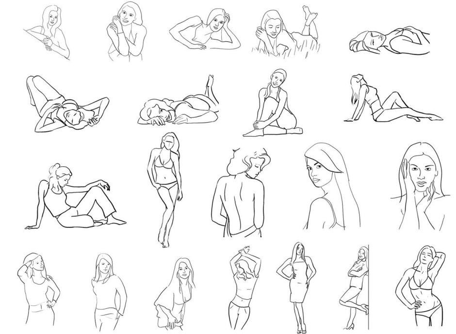 Two girls references pose