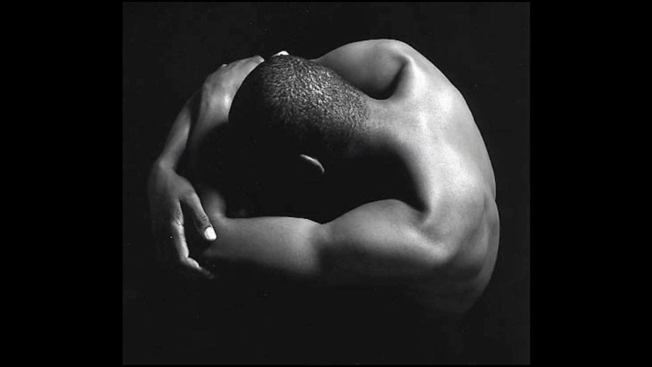Models of a man with wings