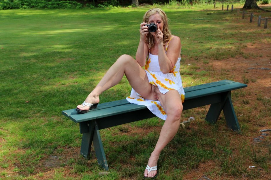Naked women without panties