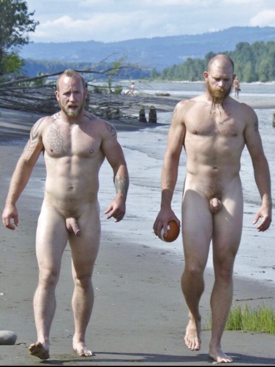 Boy on the beach with a big dick