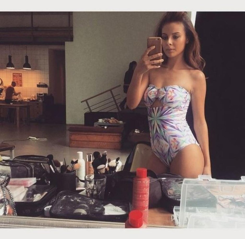 Monica Bagarov in a swimsuit