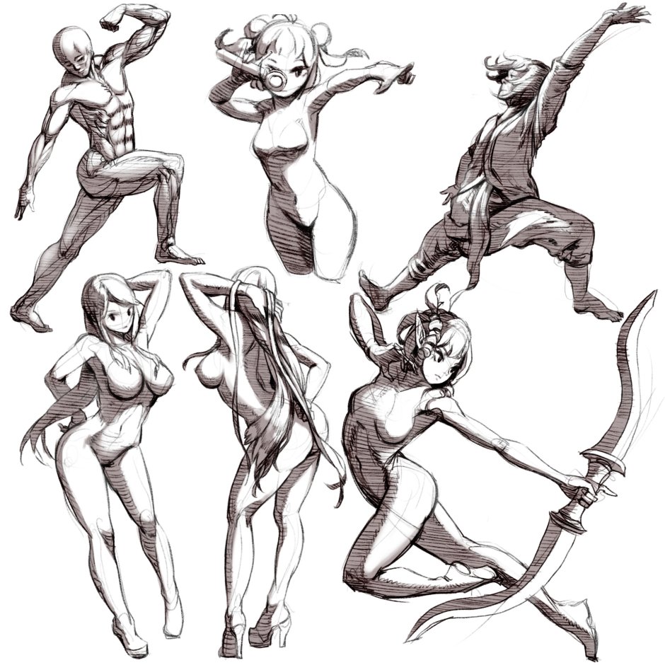 Epic poses for two