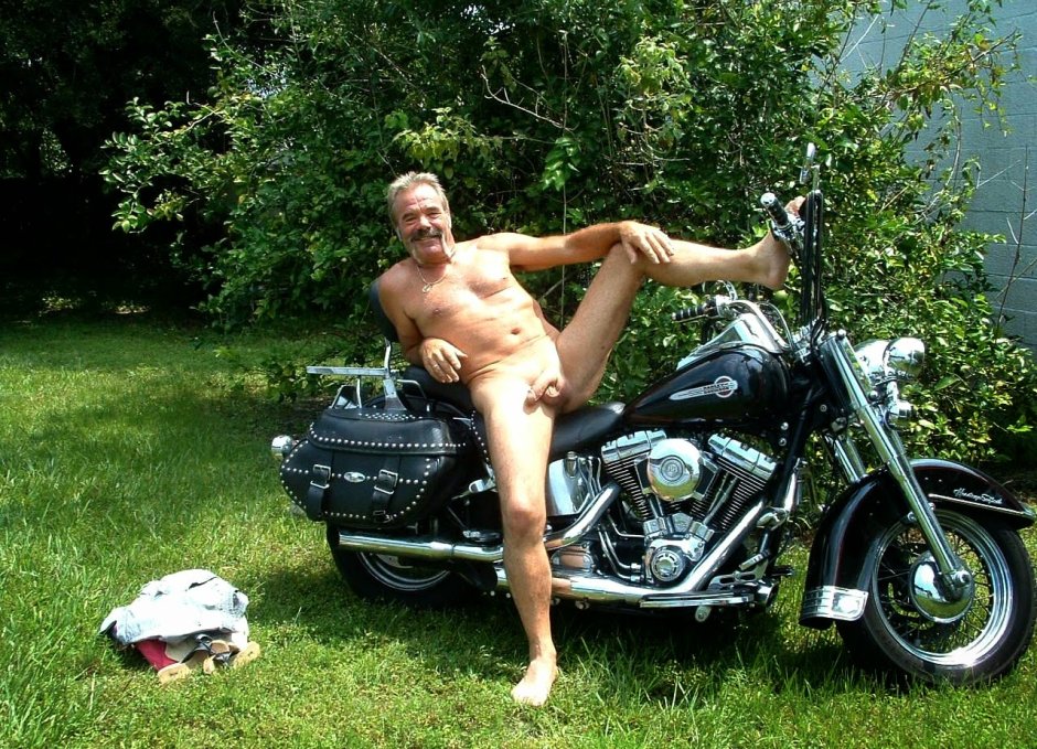 Naked hairy biker