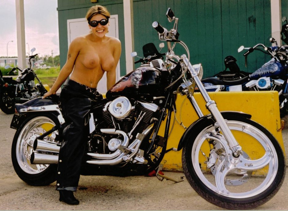 Busty Biker Chick Photograph by Carl Purcell